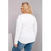 Moteriška Plus Size palaidinė „Love You More“, balta