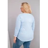 Moteriška Plus Size palaidinė LOVE YOU MORE, mėlynos spalvos