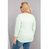 Moteriška Plus Size palaidinė LOVE YOU MORE, mėtų spalvos