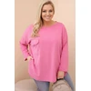 Moteriška Plus Size palaidinė su kišene, mėtų spalvos