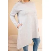 Moteriška Plus Size pilka suknelė ilgomis rankovėmis