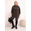 Moteriška Plus Size ruda asimetrinė palaidinė