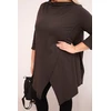 Moteriška Plus Size ruda asimetrinė palaidinė