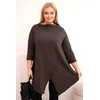 Moteriška Plus Size ruda asimetrinė palaidinė
