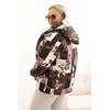 Moteriška Plus Size striukė su gobtuvu, ruda