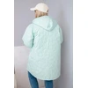 Moteriška Plus Size striukė su gobtuvu ir HOPE užrašu, neoninės rožinės spalvos