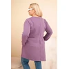 Moteriška Plus Size suknelė iš viskozės, violetinės spalvos