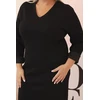 Moteriška Plus Size suknelė juodos spalvos