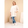 Moteriška Plus Size suknelė, smėlio spalvos