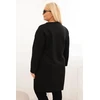 Moteriška Plus Size suknelė su kišene ir 3/4 rankovėmis, juodos spalvos