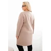 Moteriška Plus Size suknelė su kišene ir 3/4 rankovėmis, smėlio spalvos