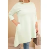 Moteriška Plus Size suknelė su viskoze, mėtų spalvos