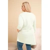 Moteriška Plus Size suknelė su viskoze, mėtų spalvos
