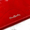 Moteriška raudona lakinė piniginė su skyreliais Pierre Cardin