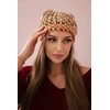 Moteriška žieminė kepurė Maria K335, garstyčių spalvos