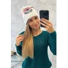 Moteriška žieminė kepurė Ofelia, baltos spalvos