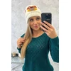 Moteriška žieminė kepurė Ofelia, ekru spalvos