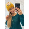 Moteriška žieminė kepurė Ofelia, garstyčių spalvos