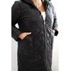 Moteriška žieminė Plus Size striukė su gobtuvu, raudonos spalvos