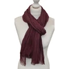 Moteriškas 100% lino šalikas „Klasikinis bordo“, bordo / slyvų