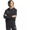 Moteriškas adidas Entrada 26 džemperis su pilnu užtrauktuku, juodas KF5939