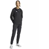 Moteriškas adidas Entrada 26 džemperis su pilnu užtrauktuku, juodas KF5939