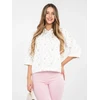 Moteriškas džemperis 3/4 rankovė gėlėtas Italy Moda