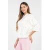 Moteriškas džemperis 3/4 rankovė gėlėtas Italy Moda