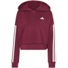 Moteriškas džemperis adidas Essentials 3-Stripes, bordo