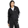 Moteriškas džemperis su gobtuvu ir užtrauktuku adidas Essentials 3 Stripes