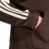 Moteriškas džemperis su gobtuvu ir užtrauktuku adidas, rudas