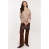 Moteriškas džemperis su raštuotomis rankovėmis Relevance