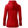 Moteriškas medvilninis džemperis Malfini Trendy Zipper, raudonas