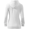 Moteriškas medvilninis džemperis Malfini Trendy Zipper, baltas