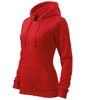 Moteriškas medvilninis džemperis Malfini Trendy Zipper, raudonas