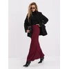 Moteriškas platėjantis midi sijonas su nėriniais Italy Moda, bordo