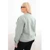 Moteriškas Plus Size džemperis, mėtų spalvos