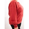 Moteriškas Plus Size džemperis, raudonos spalvos
