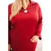 Moteriškas Plus Size komplektas, raudonos spalvos