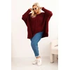 Moteriškas Plus Size megztinis, fuksijos spalvos