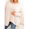 Moteriškas Plus Size megztinis, smėlio spalvos