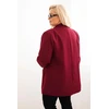 Moteriškas Plus Size švarkas, burgundiškos spalvos