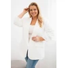 Moteriškas Plus Size švarkas, ekru spalvos