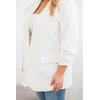 Moteriškas Plus Size švarkas, ekru spalvos