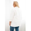 Moteriškas Plus Size švarkas, ekru spalvos