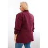 Moteriškas Plus Size švarkas, juodosios slyvos spalvos