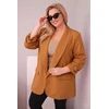 Moteriškas Plus Size švarkas, kapučino spalvos
