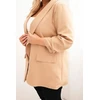 Moteriškas Plus Size švarkas, kapučino spalvos