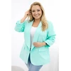 Moteriškas Plus Size švarkas, mėtų spalvos