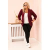 Moteriškas Plus Size švarkas, plum spalvos